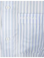 Woman Striped White And Blue Shirt With Belt Balenciaga Woman Striped White And Blue Shirt With Belt - White/blue