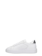 D.A.T.E. Sfera Sneakers In White Leather D.A.T.E. Sfera Sneakers In White Leather - white