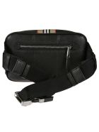 Burberry Zip-around Check Detail Belt Bag Burberry Zip-around Check Detail Belt Bag - Black