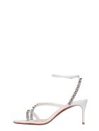 Christian Louboutin Mafaldina Sandals In White Leather Christian Louboutin Mafaldina Sandals In White Leather - white