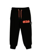GCDS Mini Black Cotton Track-pants GCDS Mini Black Cotton Track-pants - Nero