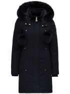 Moose Knuckles Stirling Parka Nylon And Cotton Long Down Jacket Moose Knuckles Stirling Parka Nylon And Cotton Long Down Jacket - Black