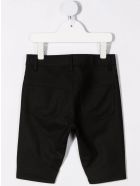 Kids Bermuda In Black Virgin Wool Balmain Kids Bermuda In Black Virgin Wool