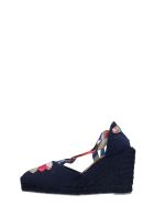 Castañer by Paul Smith Coralia C Ps Wedges In Blue Canvas Castañer by Paul Smith Coralia C Ps Wedges In Blue Canvas - blue