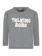 Bobo Choses Grey T-shirt For Kids With Logo Bobo Choses Grey T-shirt For Kids With Logo - Grey