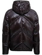 Bottega Veneta Brown Shiny Nylon Down Jacket Bottega Veneta Brown Shiny Nylon Down Jacket - Brown