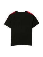 Fendi Black T-shirt With Multicolor Applications Fendi Black T-shirt With Multicolor Applications - Nero/verde
