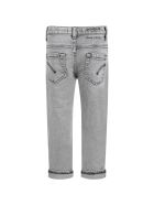 Dondup Grey ''brighton'' Jeans For Boy With Iconic D Dondup Grey ''brighton'' Jeans For Boy With Iconic D - Grey