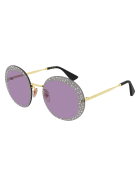 Gucci GG0899S Sunglasses Gucci GG0899S Sunglasses - Gold Gold Violet