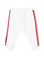 Fendi White Trousers With Side Multicolor Bands Fendi White Trousers With Side Multicolor Bands - Bianco/rosa