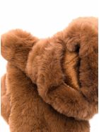Apparis Brown Coco Gloves In Ecological Fur Apparis Brown Coco Gloves In Ecological Fur - Beige