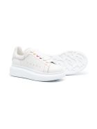 Kid White Oversize Sneakers With Multicolor Eyelets Alexander McQueen Kid White Oversize Sneakers With Multicolor Eyelets