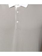 Brunello Cucinelli Grey Cotton Polo Shirt Brunello Cucinelli Grey Cotton Polo Shirt - Fango