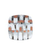 Plates Square Ceramic Colores 20,5x20,5 Cm Le Botteghe su Gologone Plates Square Ceramic Colores 20,5x20,5 Cm - Gray