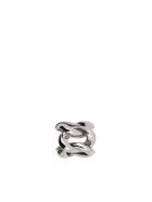 Alexander Mcqueen Skull Chain Ring Alexander McQueen Skull Chain Ring - Silver