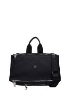 Givenchy Pandora Hand Bag In Black Canvas Givenchy Pandora Hand Bag In Black Canvas - black