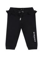 Givenchy Black Sweatpant For Baby Girl With Logo Givenchy Black Sweatpant For Baby Girl With Logo - Black