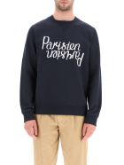 Maison Kitsuné Mirror Logo Crewneck Sweatshirt Maison Kitsuné Mirror Logo Crewneck Sweatshirt - DARK NAVY (Blue)