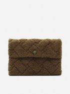 Kensington Soft Xxl Shoulder Bag In Faux Fur Kurt Geiger Kensington Soft Xxl Shoulder Bag In Faux Fur - Cammello