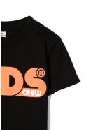 GCDS Black Cotton T-shirt GCDS Black Cotton T-shirt - Nero