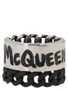 Alexander Mcqueen 'mcqueen Graffiti Chain' Ring Alexander McQueen 'mcqueen Graffiti Chain' Ring - Multicolor
