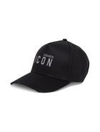Dsquared2 Icon Hat In Black Jersey Dsquared2 Icon Hat In Black Jersey - Black