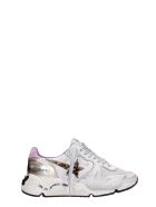 Golden Goose Running Sneakers In White Synthetic Fibers Golden Goose Running Sneakers In White Synthetic Fibers - white