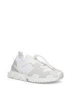 Dolce & Gabbana Sorrento Trekking Sneakers In Mix Of Materials Dolce & Gabbana Sorrento Trekking Sneakers In Mix Of Materials - White