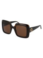 Gg0896s Sunglasses Gucci Gg0896s Sunglasses - 002 HAVANA HAVANA BROWN