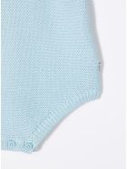 Stella McCartney Kids Light Blue Wool And Cotton Jumpsuit With Decoration Stella McCartney Kids Light Blue Wool And Cotton Jumpsuit With Decoration - Light blue