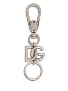 Dolce & Gabbana Brass Keychain With Logo Dolce & Gabbana Brass Keychain With Logo - Metallic