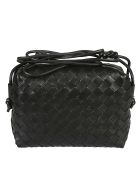 Mini Weave Shoulder Bag Bottega Veneta Mini Weave Shoulder Bag - Black/Gold