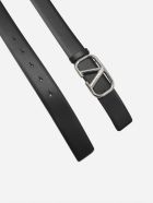 Valentino Garavani Vlogo Leather Belt Valentino Garavani Vlogo Leather Belt - Black