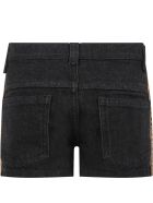 Fendi Black Short For Girl With Iconic Double Ff Fendi Black Short For Girl With Iconic Double Ff - Gme Black