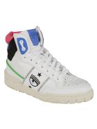 Chiara Ferragni Flirting Eye Logo High Sneakers Chiara Ferragni Flirting Eye Logo High Sneakers - White/Blue