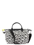 Longchamp Le Pliage Lgp - Top Handle Bag M Longchamp Le Pliage Lgp - Top Handle Bag M - Black/white