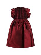 Elie Saab Red Dress For Girl With Logos Elie Saab Red Dress For Girl With Logos - Bordeaux