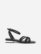 MICHAEL Michael Kors Brinkley Leather Sandals MICHAEL Michael Kors Brinkley Leather Sandals - Black