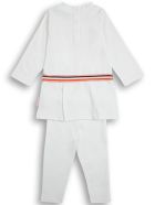 Moncler White Cotton Coordinated Suit With Logo Moncler White Cotton Coordinated Suit With Logo - White