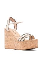 Casadei Porto Cervo Wedge Espadrilles Casadei Porto Cervo Wedge Espadrilles - Beige