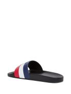 Rubber Slide Sandals With Logo Moncler Rubber Slide Sandals With Logo - Nero