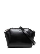 Givenchy Antigona Nano Crossbody Bag In Black Leather Givenchy Antigona Nano Crossbody Bag In Black Leather - Black