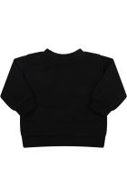 Balmain Black Sweatshirt For Baby Girl With Logo Balmain Black Sweatshirt For Baby Girl With Logo - Black