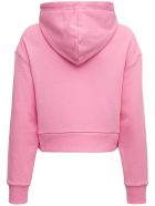 Balmain Pink Cropped Hooduie With Logo Balmain Pink Cropped Hooduie With Logo - Pink