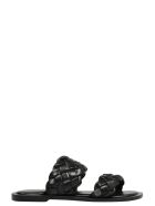 Coral Blue Double Band Sandals Coral Blue Double Band Sandals - Black