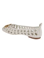 Tory Burch Eleanor Woven Ballerinas Tory Burch Eleanor Woven Ballerinas - New Ivory
