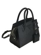 Prada Embossed Logo Tote Prada Embossed Logo Tote - Black