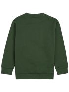 Fendi Green Cotton Sweatshirt With Logo Fendi Green Cotton Sweatshirt With Logo - Green