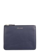 Comme des Garçons Wallet Leather Pouch Comme des Garçons Wallet Leather Pouch - Navy Navy