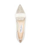 Jimmy Choo Glitter Tulle Metallic Nappa Jimmy Choo Glitter Tulle Metallic Nappa - Silver Silver